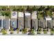 Aerial perspective showing the home's backyard and surrounding neighborhood at 2790 Monticello Way, Kissimmee, FL 34741