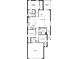 Detailed floor plan showcasing the layout of the home with kitchen island, primary suite, and covered patio at 3337 Rolling Plains Cir, Clermont, FL 34714