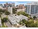 Aerial view of modern townhomes near downtown, with rooftop terraces and street parking at 356 S Osceola Ave # 19, Orlando, FL 32801