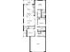 Detailed floor plan showcasing the layout with kitchen, bedrooms, and bathrooms at 715 Chestnut Ln, Auburndale, FL 33823