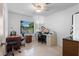 A dedicated home office with bright lighting and a comfortable workspace perfect for productivity at 808 Denton Rd, Winter Park, FL 32792