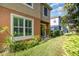 Backyard featuring a well-manicured lawn and various plants at 3321 San Jacinto Cir # 116, Sanford, FL 32771