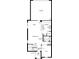 Layout of the first floor with den, powder room, great room, and kitchen with pantry and garage at 9120 Norley Ct, Davenport, FL 33896