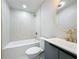 Elegant bathroom featuring stylish gold fixtures and finishes at 236 N Ranger Blvd, Winter Park, FL 32792