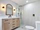 Modern bathroom featuring a glass shower and sleek vanity at 236 N Ranger Blvd, Winter Park, FL 32792