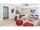 Cozy living room featuring a mini bar perfect for entertaining friends and Gathering at 236 N Ranger Blvd, Winter Park, FL 32792
