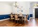 Formal dining room featuring hardwood floors and a decorative chandelier at 830 Grand Hughey Ct, Apopka, FL 32712