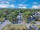 Bright aerial view of neighborhood featuring mature trees and well-maintained single Gathering homes under a sunny sky at 1030 Gran Paseo Dr, Orlando, FL 32825