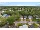 An aerial view of a residential area with lush greenery, showcasing a neighborhood close to a lake at 1105 Mill Run Cir, Apopka, FL 32703