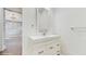 Contemporary bathroom with sleek vanity, decorative mirror, and modern fixtures at 1761 Legion Dr, Winter Park, FL 32789