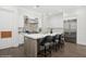 Well-appointed kitchen with island seating, stainless steel appliances, and stylish cabinetry for modern living at 1761 Legion Dr, Winter Park, FL 32789
