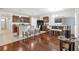 Stylish kitchen area includes a breakfast bar, modern lighting, and stainless-steel appliances for convenient meal preparation at 1866 Cassidy Knoll Dr, Kissimmee, FL 34744