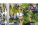 An aerial view of the home and pool with mature trees at 1901 Rose Blvd, Orlando, FL 32839