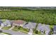 Aerial view of the homes in a neighborhood featuring lush greenery and serene surroundings at 2167 Pearl Cider St, Orlando, FL 32824