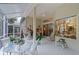 Spacious screened patio perfect for entertaining, with contemporary furnishings and peaceful backyard scenery at 224 Bluestone Pl, Casselberry, FL 32707