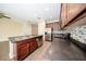 Modern kitchen with stainless steel appliances and a center island at 2743 River Landing Dr, Sanford, FL 32771
