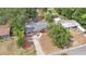 Charming single-story home features a long driveway, mature trees, and a large backyard at 451 E 5Th St, Chuluota, FL 32766