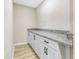 Walk-in pantry features white cabinets and granite countertops at 451 E 5Th St, Chuluota, FL 32766