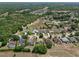 A tranquil neighborhood captured from above showcasing manicured lawns, mature trees, and well-spaced homes at 525 Hebrides Ct, Apopka, FL 32712