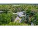Aerial view of the estate surrounded by lush trees and foliage in a serene setting at 608 E Club Cir, Longwood, FL 32779