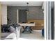 Well-lit game room featuring modern black and white wallpaper and a stylish pool table, ideal for recreation at 608 E Club Cir, Longwood, FL 32779