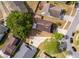 Aerial view of the property showing the backyard at 645 Upperriver Ct, Orlando, FL 32828
