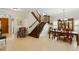 Elegant staircase and dining area at 6857 Dolce St, Orlando, FL 32819