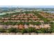 Aerial view of neighborhood featuring tile roofs, mature trees, and beautiful landscaping at 6857 Dolce St, Orlando, FL 32819