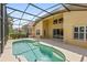 Outdoor pool with a screened in patio is great for entertaining guests at 6857 Dolce St, Orlando, FL 32819