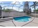 Pool is screened in with a geometric design around the pool at 802 Pickfair Ter, Lake Mary, FL 32746