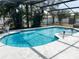Sparkling pool surrounded by lush landscaping and a screened enclosure for privacy and enjoyment at 8484 Sandberry Blvd, Orlando, FL 32819