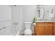 Cozy bathroom featuring a vanity, bathtub, and shower at 956 Salt Pond Pl # 207, Altamonte Springs, FL 32714