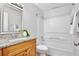 Cozy bathroom with a vanity and shower-tub combo at 956 Salt Pond Pl # 207, Altamonte Springs, FL 32714