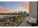 Private balcony with city and lake views, perfect for relaxing and enjoying the scenery at 150 E Robinson St # 801, Orlando, FL 32801