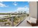 Private balcony with city and lake views, perfect for relaxing and enjoying the scenery at 150 E Robinson St # 801, Orlando, FL 32801