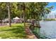 Scenic view of Lake Eola featuring a waterfront park with vendors and lush greenery at 150 E Robinson St # 801, Orlando, FL 32801