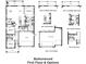 Layout showing spacious living areas, kitchen, Gathering room, primary suite and options for three car garage at 30338 Emerald Forest Dr, Mount Dora, FL 32757