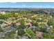 Expansive aerial view of the homes in the community nestled in the tropical landscape at 8740 Ingleton Ct, Orlando, FL 32836