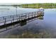 Stunning aerial view of a dock on the lake with a charming gazebo offering beautiful waterfront views at 3480 Soho St # 107, Orlando, FL 32835