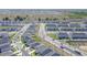 Panoramic aerial perspective of a well-planned community, featuring uniform homes and winding streets in a sunny setting at 820 Overpool Ave, Davenport, FL 33896