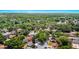 Expansive aerial view showcasing the neighborhood's lush greenery and serene community pond at 4710 Hatteras Ct, Orlando, FL 32808