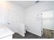 Open bathroom with double sink vanity, dark tile floors and toilet area at 1163 James Paul Rd, Davenport, FL 33837