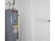 Water heater located in the basement of the home at 1163 James Paul Rd, Davenport, FL 33837