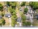 Aerial view of the property showing the house, outbuildings, and landscaping at 131 Autumn Ct, St Cloud, FL 34771