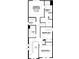 Upstairs floor plan featuring bedrooms, bathrooms, and laundry at 1360 Twelve Oaks Rd, St Cloud, FL 34771