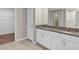 Bathroom featuring dual sinks, granite countertops and tile floors at 14066 Sw 60Th Ter, Ocala, FL 34473