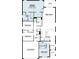 Floor plan showing layout of bedrooms, bathrooms, kitchen, and living spaces at 5268 Teirgarten St, St Cloud, FL 34771