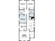 Second floor layout featuring 3 bedrooms, 2 baths, and a conveniently located laundry room at 5330 Center Lake, St Cloud, FL 34771