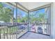 Screened balcony with scenic views of lush greenery, ideal for relaxation and outdoor enjoyment at 900 Northern Dancer # 204, Casselberry, FL 32707