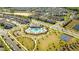 Bird's eye showcases community with resort-style pool, basketball court, playground and neighborhood at 10038 Verse Aly, Winter Garden, FL 34787